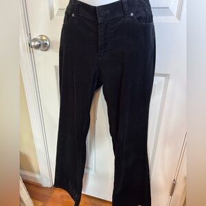 Talbots Women's Black Corduroy Bootcut  Pants